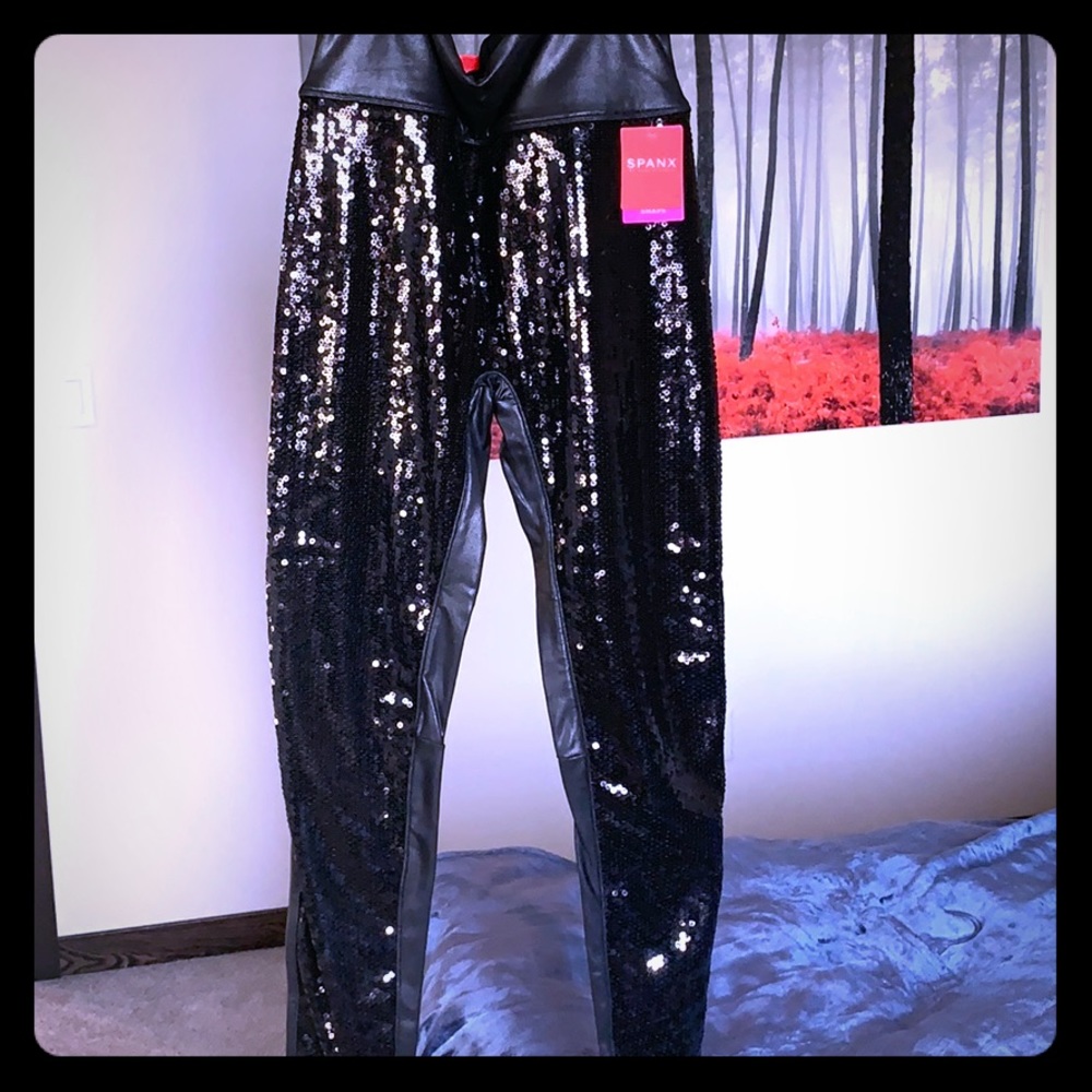 New Spanx glitter leggings.